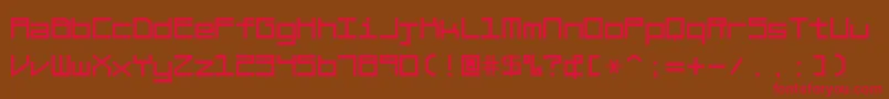 BraciolaMs Font – Red Fonts on Brown Background