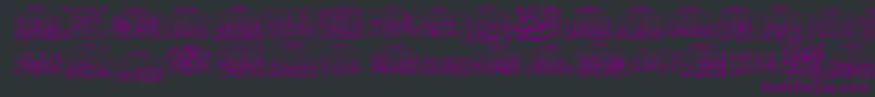 MyFontQuraan8 Font – Purple Fonts on Black Background