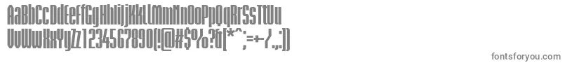 フォントBriemakademistdBlackcond – 白い背景に灰色の文字