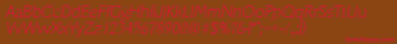 Шрифт VeracruzserialXlightItalic – красные шрифты на коричневом фоне