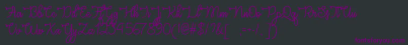 fuente CongratsScriptOtf – Fuentes Moradas Sobre Fondo Negro
