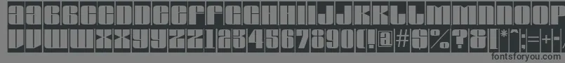 AGlobuscm Font – Black Fonts on Gray Background