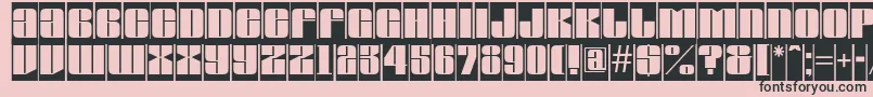 AGlobuscm Font – Black Fonts on Pink Background