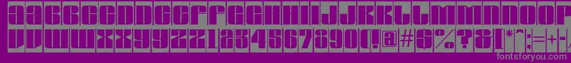 AGlobuscm Font – Gray Fonts on Purple Background