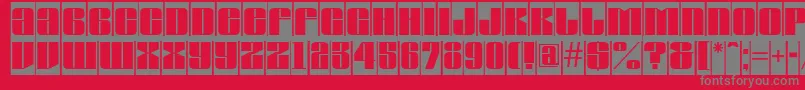AGlobuscm Font – Gray Fonts on Red Background