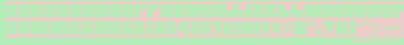 AGlobuscm Font – Pink Fonts on Green Background