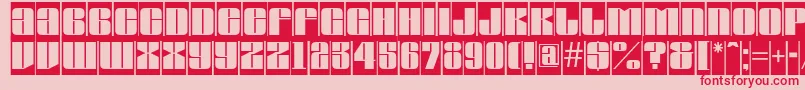 AGlobuscm Font – Red Fonts on Pink Background