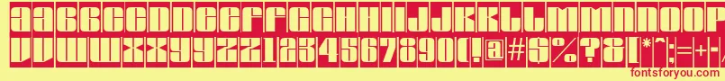AGlobuscm Font – Red Fonts on Yellow Background