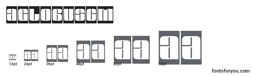AGlobuscm Font Sizes