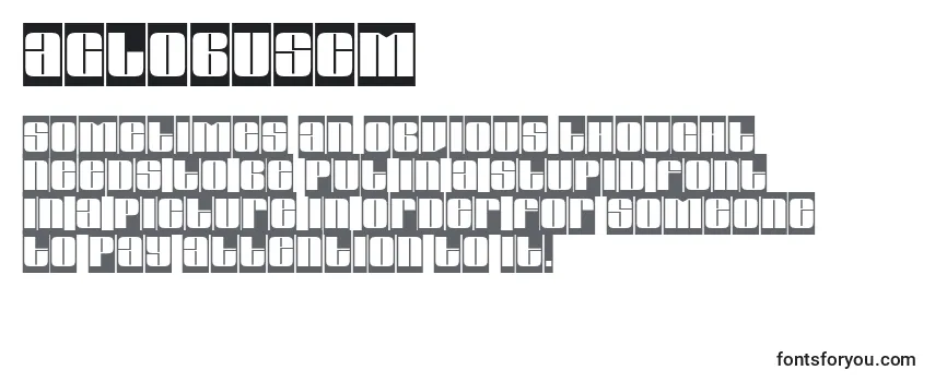Review of the AGlobuscm Font