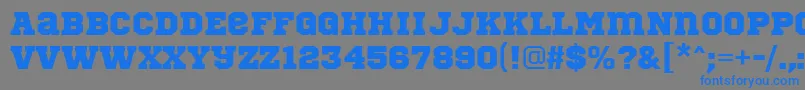 SportsWorld Font – Blue Fonts on Gray Background