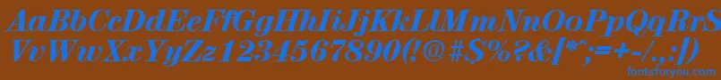 More about ValenciaExtraboldita Font ValenciaExtraboldita Font – Blue Fonts on Brown Background