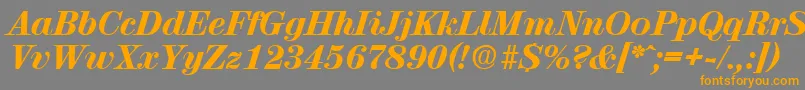 ValenciaExtraboldita Font – Orange Fonts on Gray Background