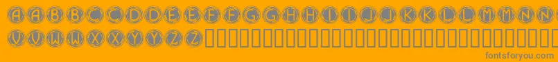 Navyblues Font – Gray Fonts on Orange Background