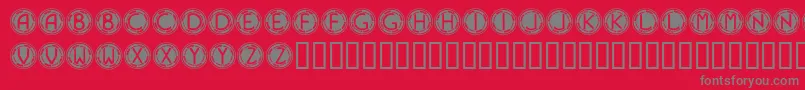 Navyblues Font – Gray Fonts on Red Background