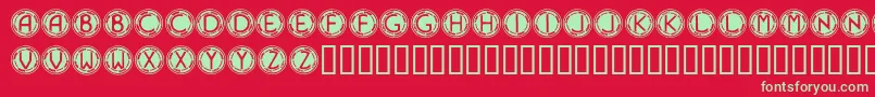 Navyblues Font – Green Fonts on Red Background