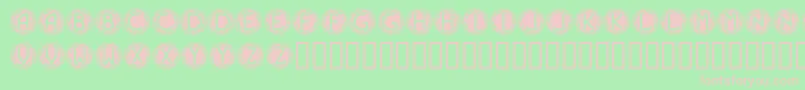 Navyblues Font – Pink Fonts on Green Background