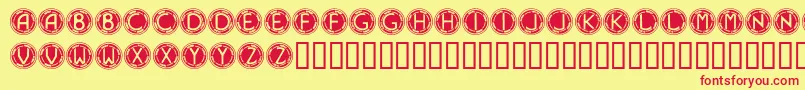 Navyblues Font – Red Fonts on Yellow Background
