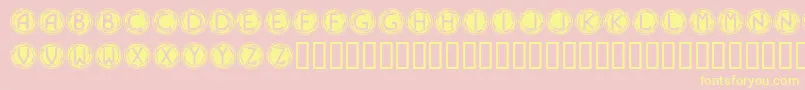 Navyblues Font – Yellow Fonts on Pink Background