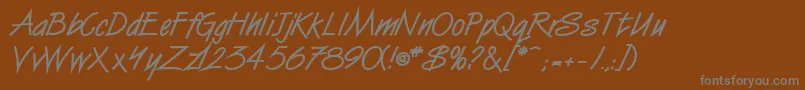 SurferBold Font – Gray Fonts on Brown Background