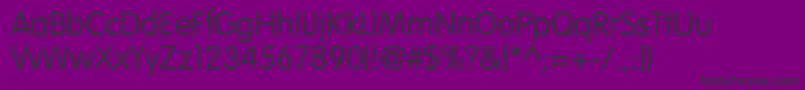 NicollNormal Font – Black Fonts on Purple Background