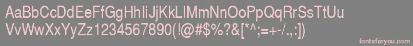 Switzerlandnarrow Font – Pink Fonts on Gray Background