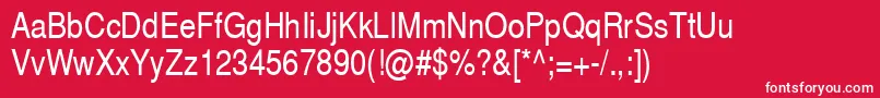 Switzerlandnarrow Font – White Fonts on Red Background