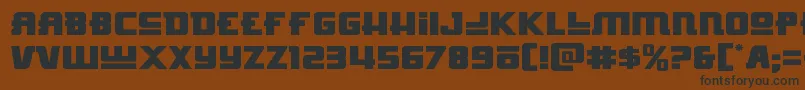 Hongkonghustleexpand Font – Black Fonts on Brown Background