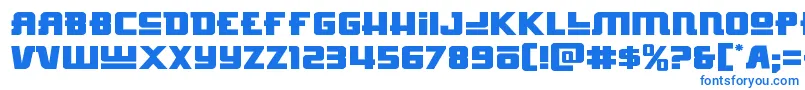 Hongkonghustleexpand-fontti – siniset fontit valkoisella taustalla
