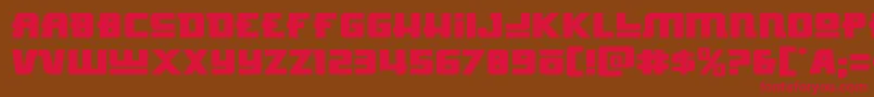 Hongkonghustleexpand Font – Red Fonts on Brown Background