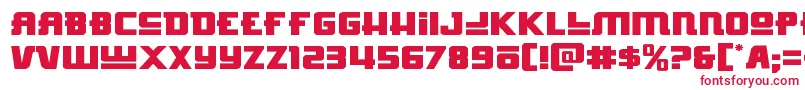 Hongkonghustleexpand Font – Red Fonts on White Background