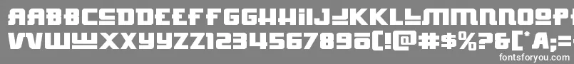 Hongkonghustleexpand Font – White Fonts on Gray Background