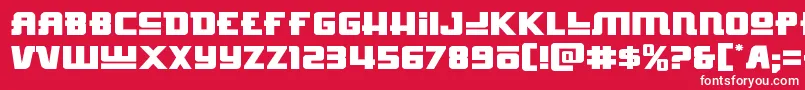 Hongkonghustleexpand Font – White Fonts on Red Background