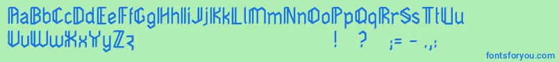 More about Dimensiva Font Dimensiva Font – Blue Fonts on Green Background