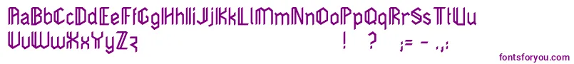 Dimensiva Font – Purple Fonts on White Background