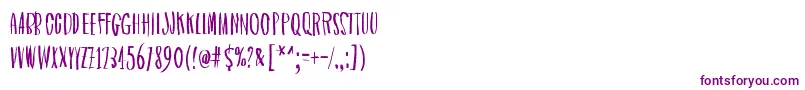 AsymmetricalCircle-Schriftart – Violette Schriften