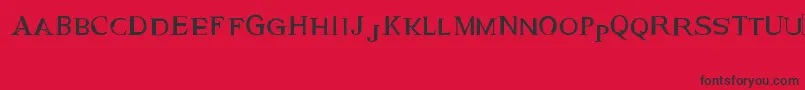 GeneticEngine Font – Black Fonts on Red Background