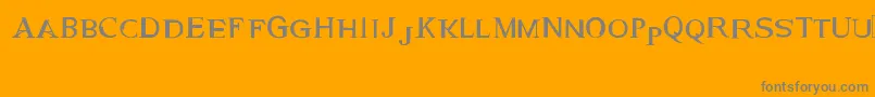 GeneticEngine Font – Gray Fonts on Orange Background