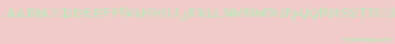GeneticEngine Font – Green Fonts on Pink Background