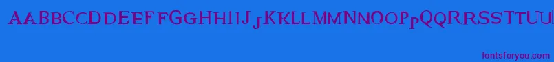 GeneticEngine Font – Purple Fonts on Blue Background