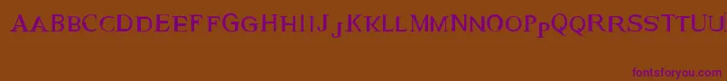 GeneticEngine Font – Purple Fonts on Brown Background