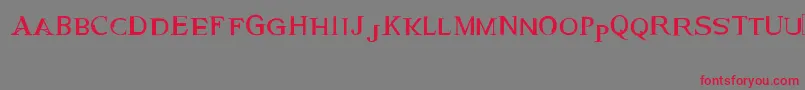 GeneticEngine Font – Red Fonts on Gray Background