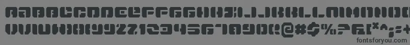 DanStargateCondensed Font – Black Fonts on Gray Background