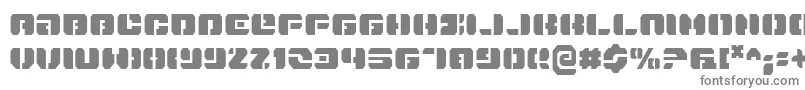 フォントDanStargateCondensed – 白い背景に灰色の文字
