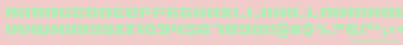 DanStargateCondensed Font – Green Fonts on Pink Background
