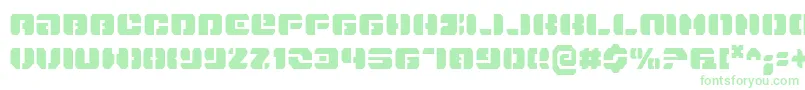 DanStargateCondensed Font – Green Fonts on White Background