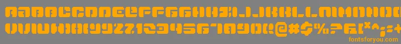 DanStargateCondensed Font – Orange Fonts on Gray Background