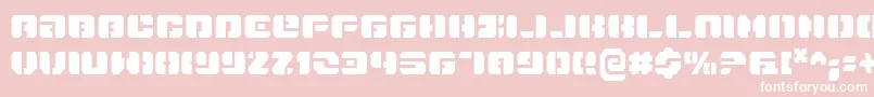 DanStargateCondensed Font – White Fonts on Pink Background