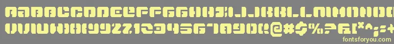 DanStargateCondensed Font – Yellow Fonts on Gray Background