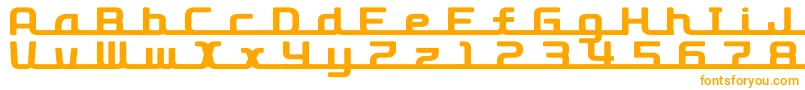 Шрифт D3RoadsterismLong – оранжевые шрифты